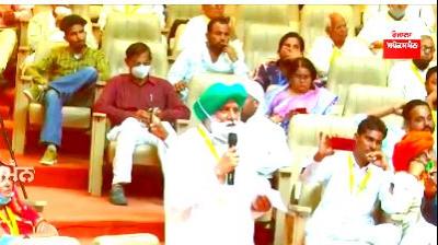 Balbir Rajewal spoke in farmer Parliament 