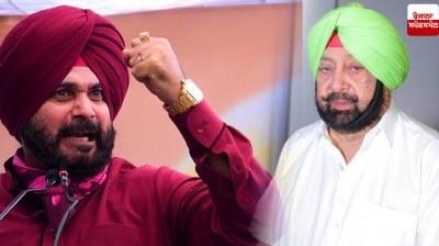 Navjot Singh Sidhu and Captain Amarinder Singh