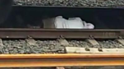 Train Passed Over the Elderly But he did Not even got a single scratch