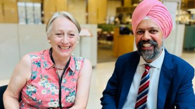 British MP Tanmanjeet Singh Dhesi met Deputy High Commissioner of India Caroline Rowett