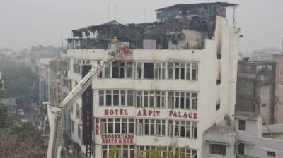 Fire, 17 killed, 35 injured in Delhi hotel