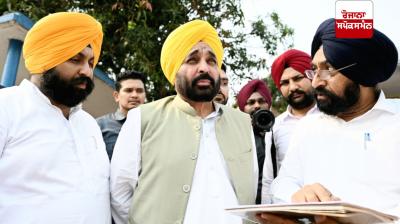 Chief Minister Bhagwant Singh Mann reaches Nangal Dam - Will not let anyone steal a single drop of Punjab's water