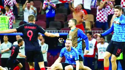  Croatia Players Celebration