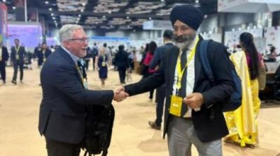 Ukrainian journo thank his Indian Sikh counterpart