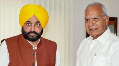 CM Bhagwant Mann, Punjab governor Banwarilal Purohit