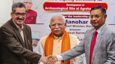 ASI GPR will do survey and excavation, Manohar Lal Khattar signed MOU