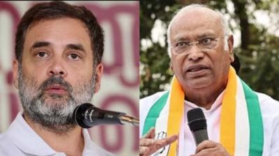 Rahul Gandhi & Mallikarjun Kharge