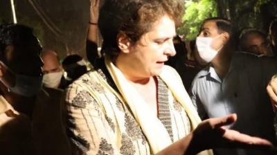Priyanka Gandhi Vadra detained on way to Lakhimpur Kheri