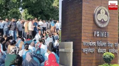 Contract employees on strike in Chandigarh PGI, strike warning until demands are met