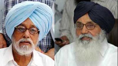 Gurdas singh badal with Parkash singh badal