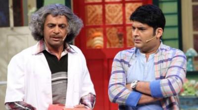 Sunil with Kapil 
