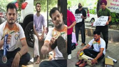 Para-karate athlete Tarun Sharma