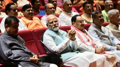 PM Modi takes dig at opposition alliance ahead of no-confidence motion