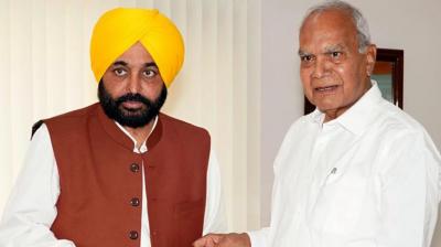 The Governor wrote a letter to CM bhagwant mann about Minister Aman Arora News in punjabi 