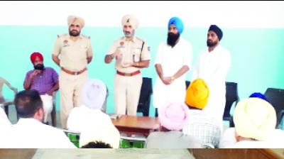 S.S.P Druv Dhayia Addressing People