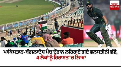 Palestinian flag waved during Cricket World Cup match