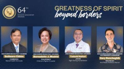 Prestigious Magsaysay Awards 2022