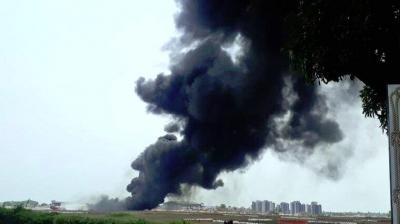 Goa airport closed temporarily after tank of MiG 29K catches fire