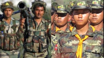 India and Myanmar Armies