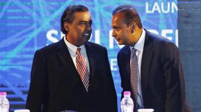 Anil Ambani and Mukesh Ambani 