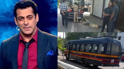 Protests outside Salman Khan's Mumbai house