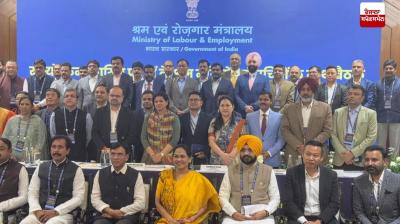 ਪੰਜਾਬ ਦੇ ਕਿਰਤ ਮੰਤਰੀ ਤਰੁਨਪ੍ਰੀਤ ਸਿੰਘ ਸੌਂਦ ਨਵੀਂ ਦਿੱਲੀ ਦੋ-ਰੋਜ਼ਾ ਕਾਨਫਰੰਸ ’ਚ ਹਿੱਸਾ ਲੈਂਦੇ ਹੋਏ 