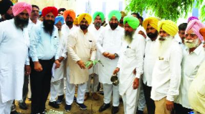 Sukhjinder Singh Randhawa Putting Plantation in Sangitpur Sodhi's  Society With Kuljeet Singh Nagra  