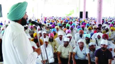 Gurpreet Singh Kangar addressing the Gathering