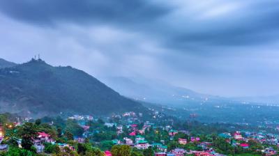 Beautiful hill station in shimla district in himachal pradesh