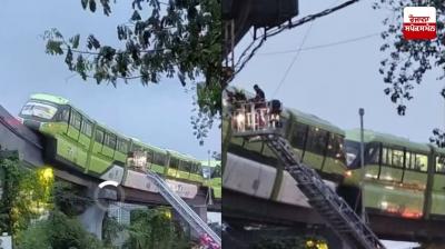 ਮੀਂਹ ਵਿਚਕਾਰ ਮੁੰਬਈ ਦੀ ‘ਮੋਨੋ ਰੇਲ' 'ਚ ਪਿਆ ਨੁਕਸ, ਸੈਂਕੜੇ ਯਾਤਰੀ ਅੰਦਰ ਫਸੇ, ਬਚਾਅ ਕਾਰਜ ਜਾਰੀ