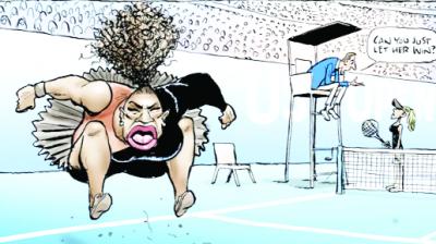  Cartoon of Serena Williams
