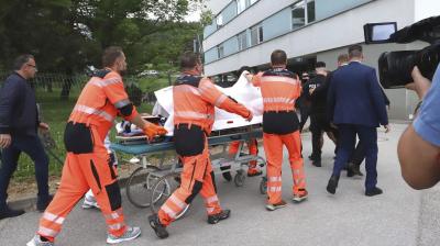 Slovakia's prime minister Robert Fico shot and injured