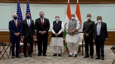 Pompeo, Esper meet PM Modi after 2+2 dialogue 