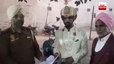 The groom arrived with a procession, the girl and her family disappeared