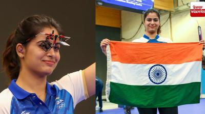 Manu Bhaker wins bronze in 10m air pistol at Asian Championships