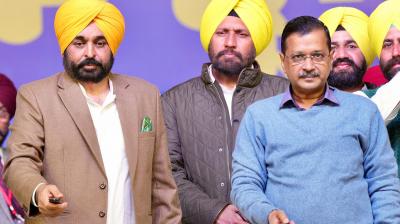 CM Bhagwant Mann, Arvind Kejriwal 