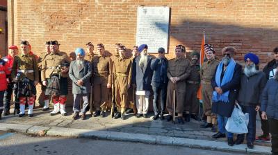  Paying homage to the martyred soldiers of the Second World War in Faisa, Italy