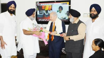 US Ambassador Kenneth Juster meets Sukhbir Badal