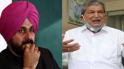 Navjot Sidhu, Harish Rawat 