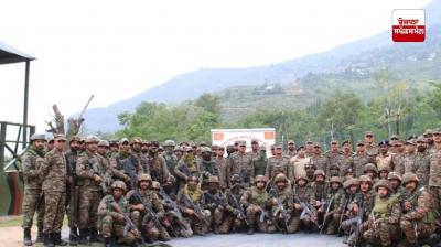 ਉੱਤਰੀ ਕਸ਼ਮੀਰ 'ਚ ਸਫਲ ਆਪ੍ਰੇਸ਼ਨ ਮਹਾਦੇਵ ਲਈ ਫੌਜੀਆਂ ਨੂੰ ਕੀਤਾ ਸਨਮਾਨਿਤ