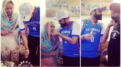 amrit maan birthday celebrate with family