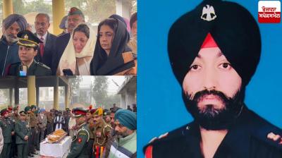 Lt Col Karanbir Singh Natt antim saskar