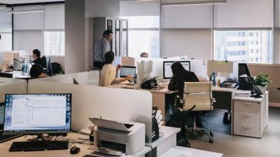 Singapore office worker