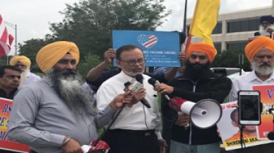  Protest against Mohan Bhagwat and Deputy President in Chicago