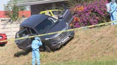 Accidental car after the incident