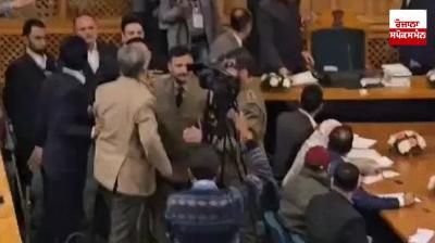 Uproar in first session of Jammu and Kashmir Legislative Assembly: PDP moves resolution against removal of 370