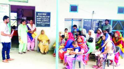 Dr. Harveer Singh During Awareness Camp Against Malaria 