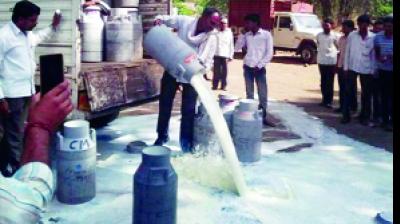 Milkman Throwing Milk