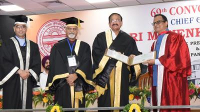 Vice President Venkaiah Naidu conferred degrees on 1128 candidates