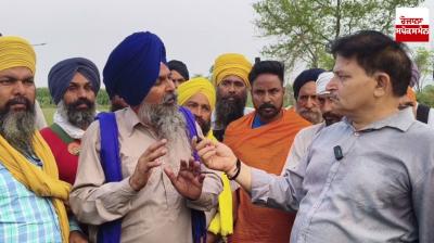 Farmers' protest at Devidaspura railway track Jandiala Guru postponed